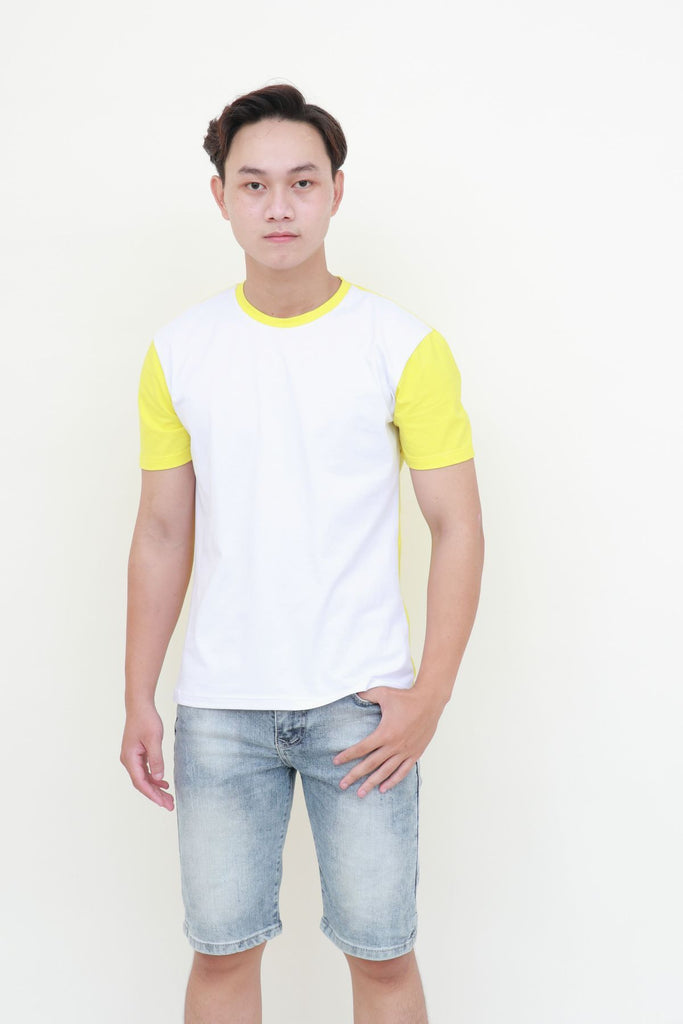 W_4 | T-Shirt with colored sleeves and back
